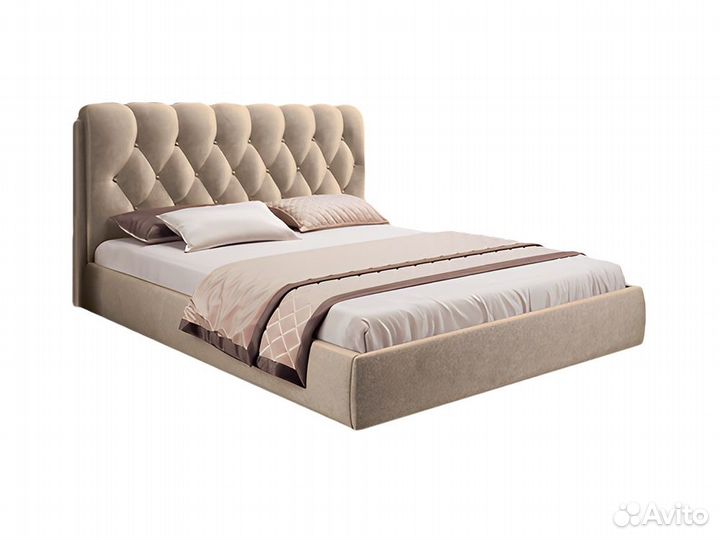 Кровать двуспальная империя люкс, Бархат 09 (180)