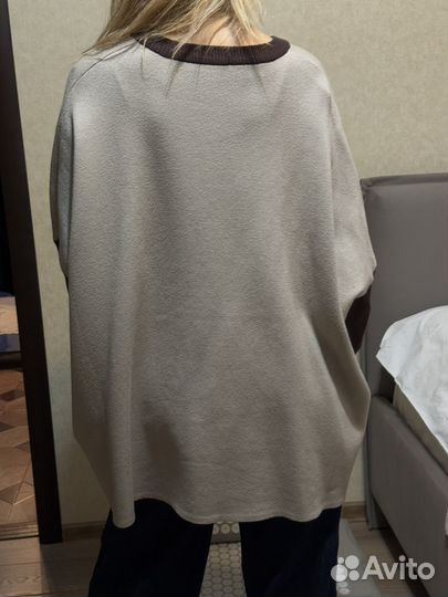 Пончо женское Зебра