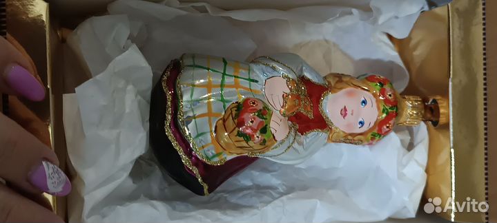 Елочные игрушки фабрики ариель Девочка в венке