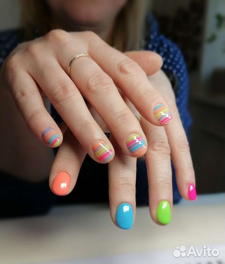 Комби Маникюр и покрытие гель лаком