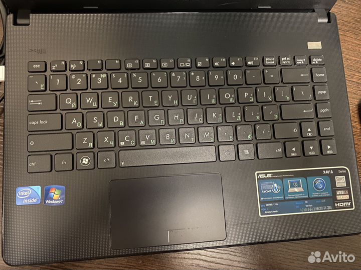 Ноутбук asus X401A в хорошем состоянии