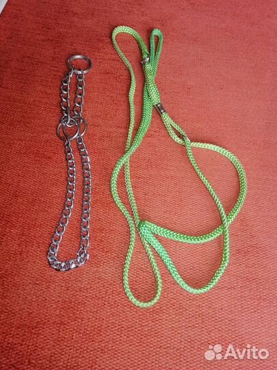 Ошейник удавка для собаки. Поводок