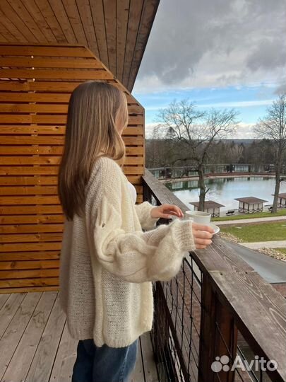 Кардиган женский по мотивам Loewe. Ручная работа