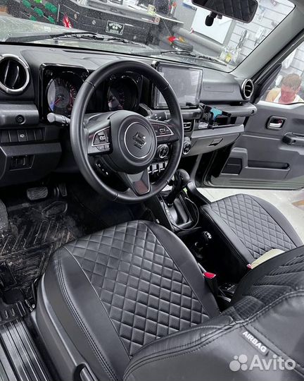 Чехлы из алькантары на Suzuki Jimny от Автопилот