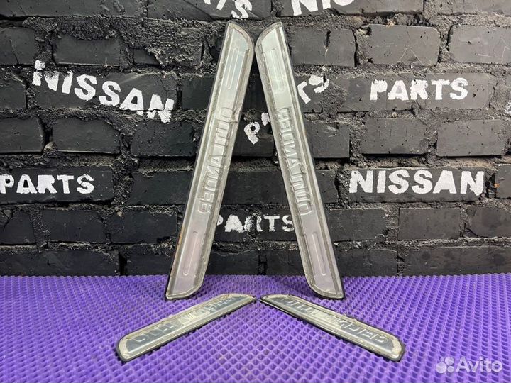 Накладка на порог Mitsubishi Outlander