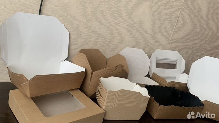 Крафтовая упаковка бумажная кондитерская