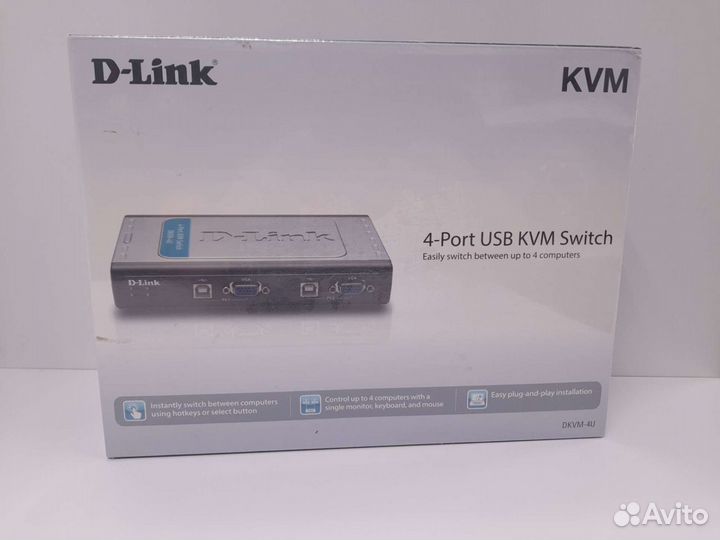 KVM-переключатель D-link dkvm-4U новый (7034)