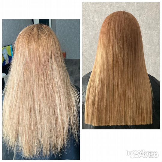 Кератиновое выпрямление волос