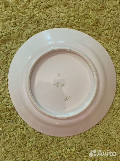 Блюдо, тарелки и селёдочница, Дулёвский фарфор