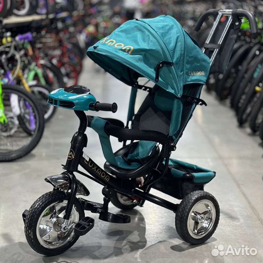 Трехколесный велосипед Luxmom 5588, с музыкой