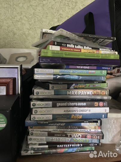 Джойстик xbox 360, kinect и 28 дисков для него