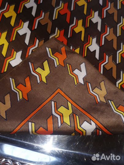 Шёлковый ацетат Винтаж платочек