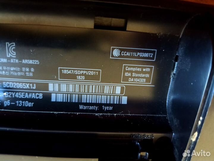 Ноутбук hp pavilion g6