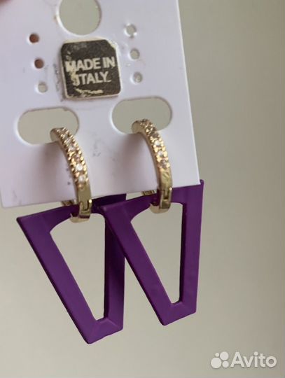 Сережки Swarovski, Silvian Heach,оригиналы