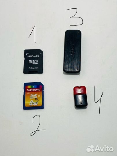 Карта памяти, usb флешки, адаптер