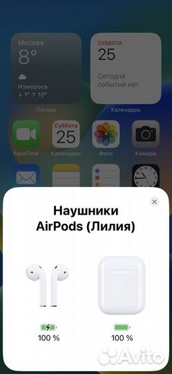 Наушники apple airpods
