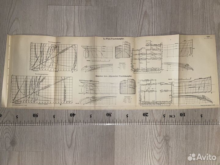 Корабли, судостроение - старинные чертежи