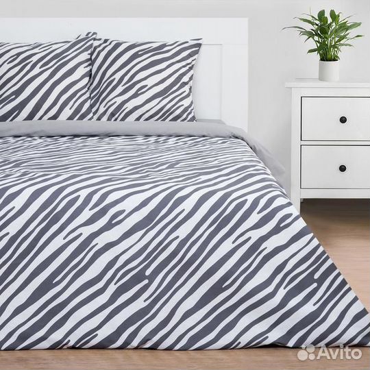 Постельное белье Этель 2 сп Zebra 175*215 см, 200*