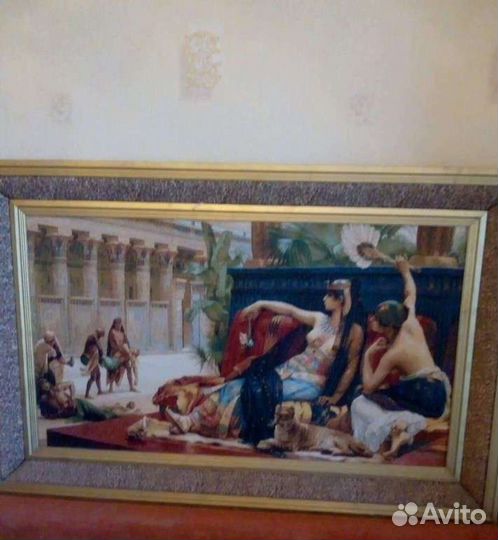 Картина Клеопатра и тигр гобелен