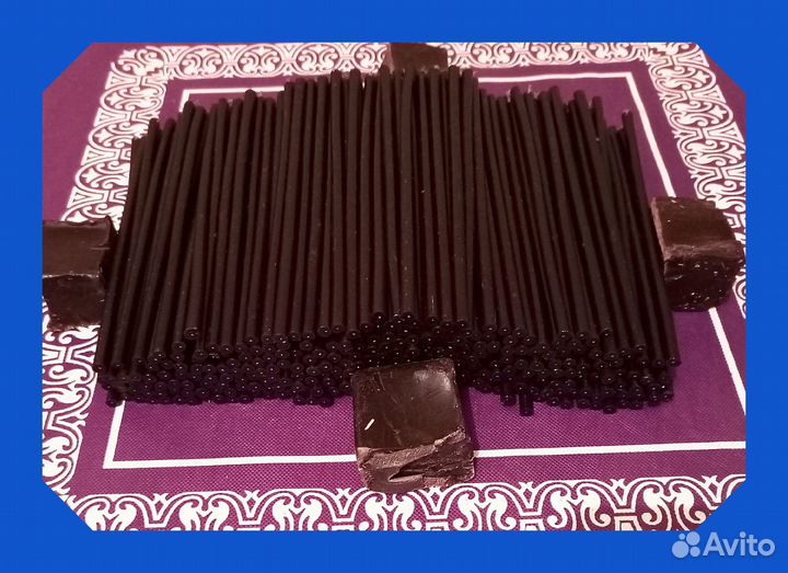 Свечи восковые черные, 300 штук упаковка, часовые