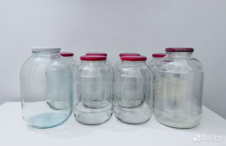 Банки с закручивающимися крышками. 3 л., 2 л