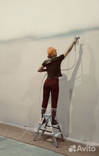Покраска стен, ремонт квартир, поклейка обоев
