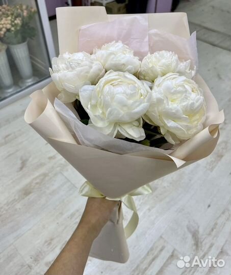 Пионы, букеты, доставка цветов