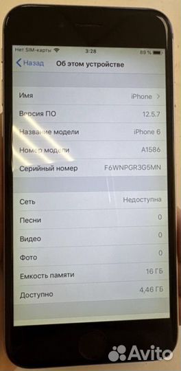 iPhone 6, 16 ГБ