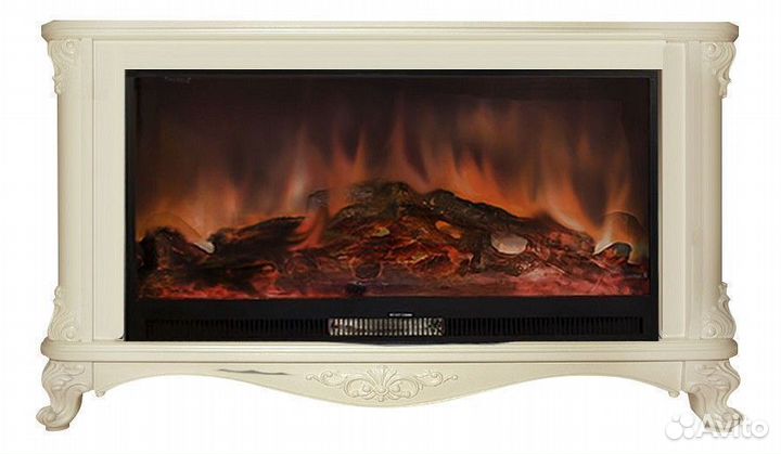 Электрокамин Glenrich Версаль R86 слоновая кость