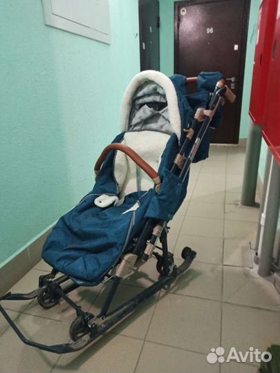 Детские санки коляска бу