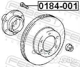 Шпилька колесная (Febest) 0184001 0184001 Febest