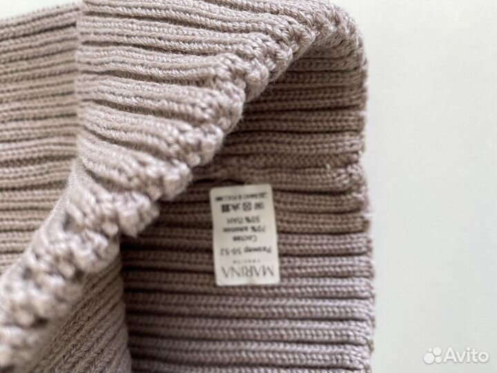 Шапка бини новая в рубчик