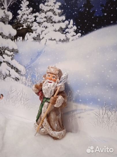 Ёлочная ватная игрушка 