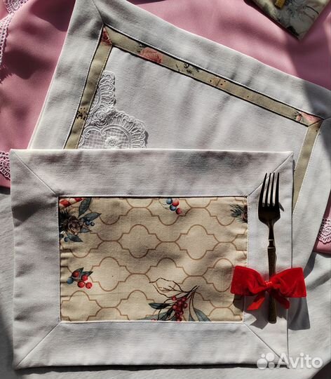 Салфетки сервировочные тканевые
