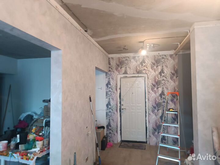 Поклейка обоев, шпаклёвка, без посредников