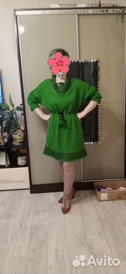 Вязаное платье