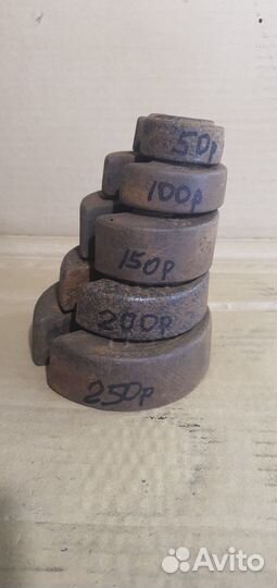 Гири весовые плоские,подвесные.ссср
