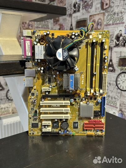 Материнская плата + процессор lga 775