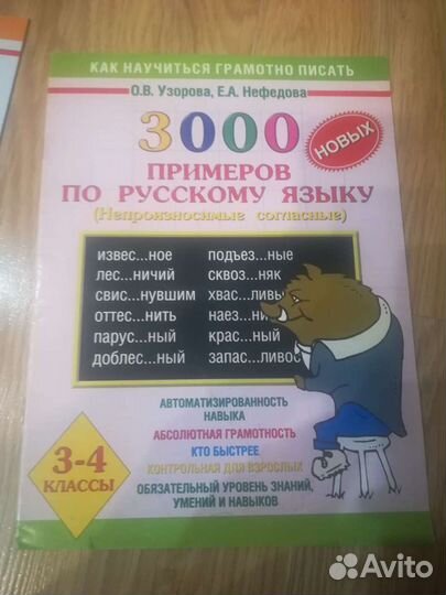 Примеры по русскому языку и математике 3 и 3-4 кла