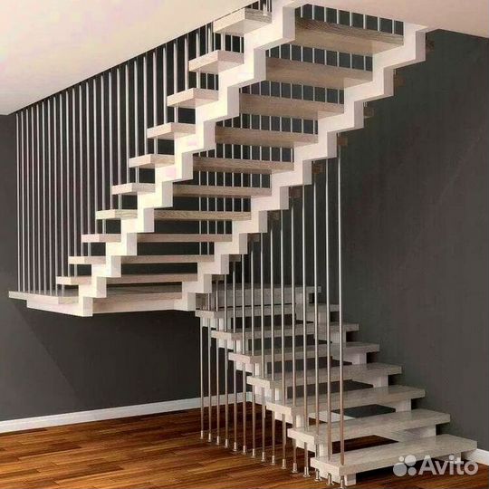 Забежная лестница с установкой