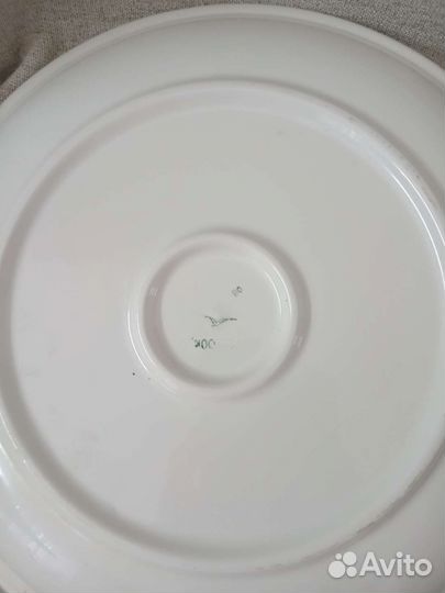 Большое фарфоровое блюдо СССР