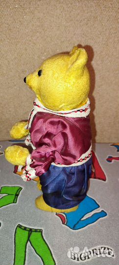 Мишка в народном костюме механический СССР