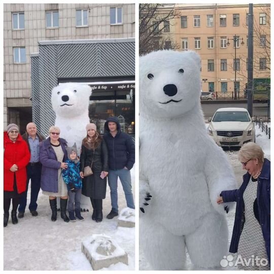 Аниматор. Поздравление от Мишки и Панды