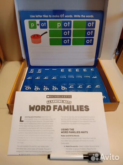 Детская игра Учимся читать по английски Word Famil