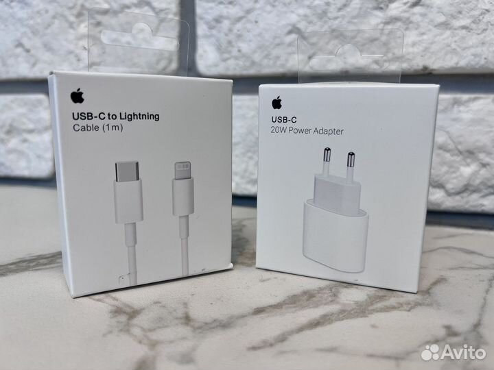 Быстрая зарядка 20W + кабель USB-C Lightning