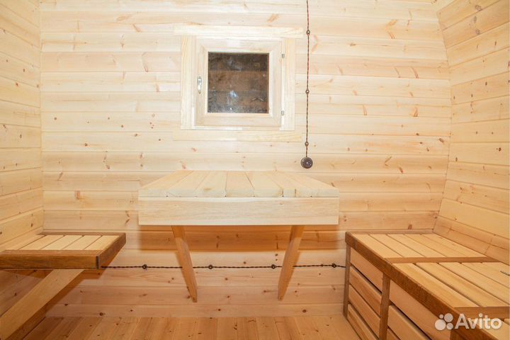 Баня бочка квадро танк овал до 6м