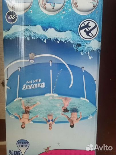 Каркасный бассейн 305 на 100