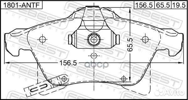 Колодки тормозные передние opel astra H 2004-20