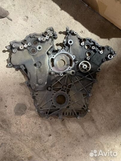 ГБЦ, крышка передняя, форсунки, насос масляный