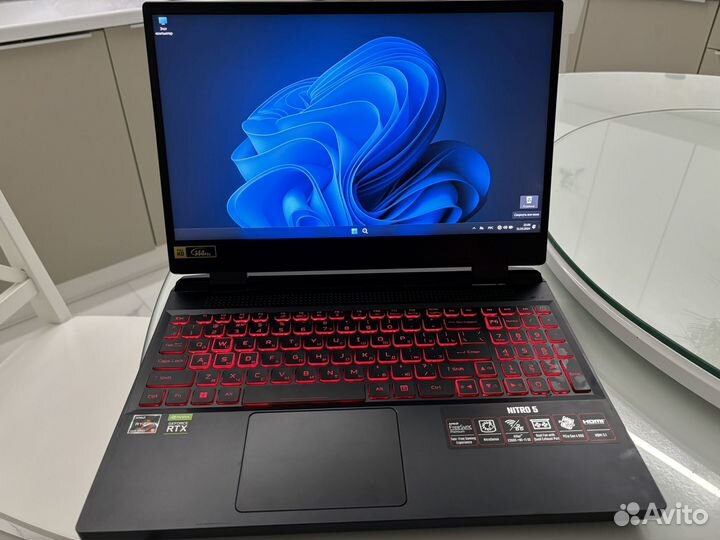 Ноутбук Acer nitro5/Ryzen5 6600H/DDR5/144ghz